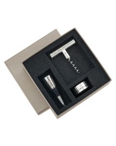 Graphik Silver-Plated Wine Tasting Gift Set