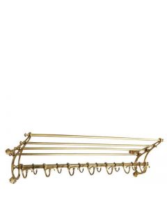 HUDSON COATRACK LARGE BRASS 