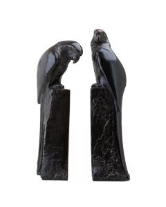 Perroquet Bronze Bookend - Set of 2