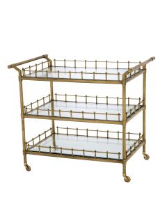 EICHHOLTZ SCARLETT VINTAGE BRASS TROLLEY