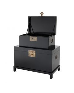 Kani Black Chests - Set of 2