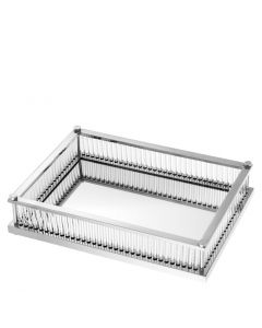 Cora Nickel Rectangular Tray