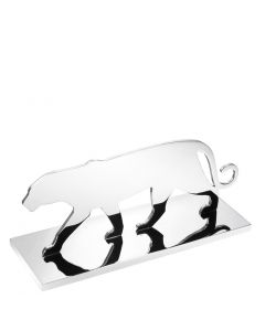 Panther Silhouette Nickel Statue