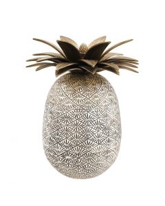 Pineapple Antique Silver & Brass Box 