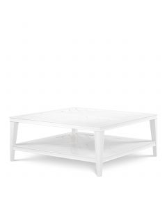 Bell Rive White Outdoor Square Coffee Table