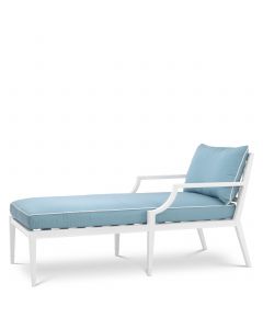 Bella Vista White Outdoor Chaise Lounge 