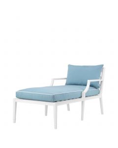 Bella Vista White Outdoor Chaise Lounge 