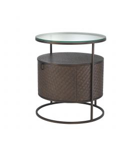 Napa Valley Woven Oak Bedside Table