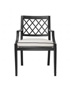 Paladium Black Outdoor Dining Armchair