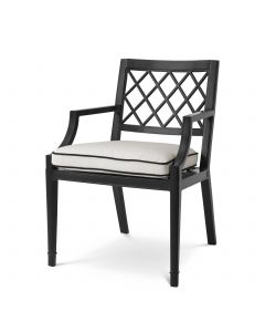 Paladium Black Outdoor Dining Armchair