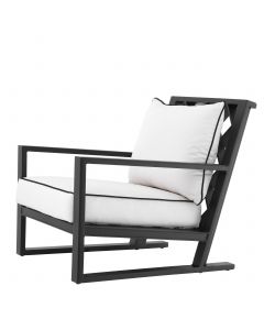 Como Black Outdoor Armchair