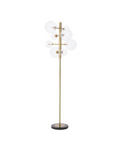 Argento Antique Brass Floor Lamp