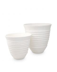 Herrera White Vases - Set of 2 