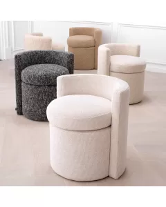 Arcadia Boucle Cream Stool