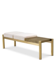 Bibi Brushed Brass Bench