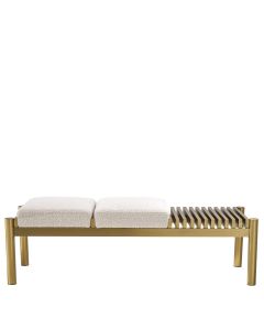 Bibi Brushed Brass Bench