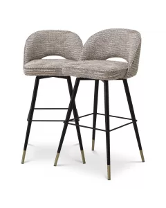 Cliff Mademoiselle Beige Bar Stool - Set of 2