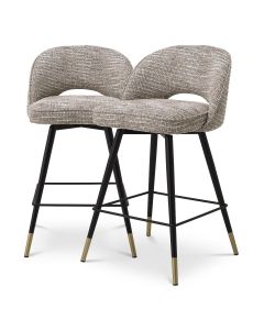 Cliff Mademoiselle Beige Counter Stool - Set of 2