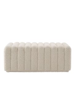 Bente Faux Shearling Bench