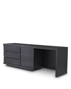 Crosby Charcoal Grey Oak Desk