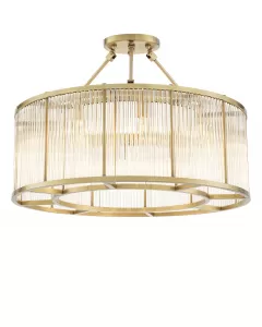 Bernardi Large Antique Brass Ceiling Lamp