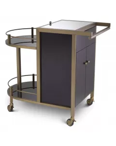 Bellini Brushed Brass Bar Cart