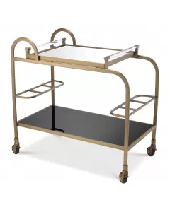 Montreuil Brushed Brass Bar Cart