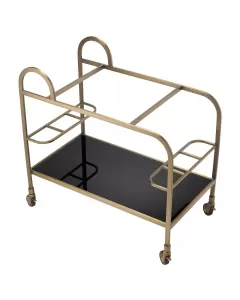 Montreuil Brushed Brass Bar Cart