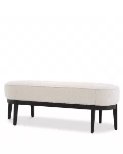 Jarrett Boucle Cream Bench