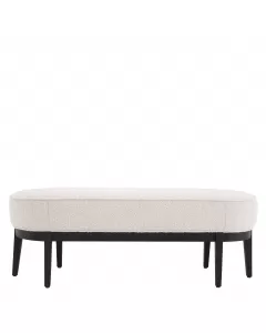 Jarrett Boucle Cream Bench