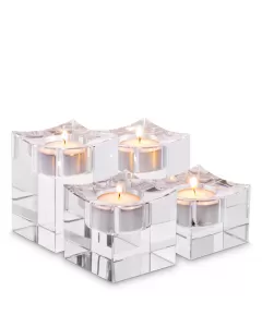 Giancarlo Tealight Holder Low - Set of 4