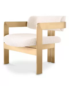 Donato Boucle Cream Armchair