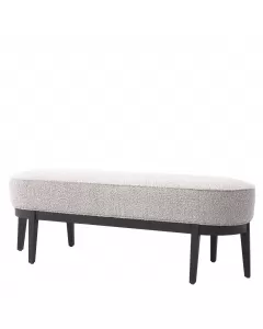 Jarrett Boucle Grey Bench