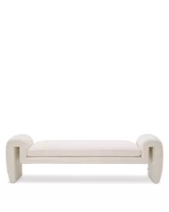 Tondo Large Boucle Cream Bench