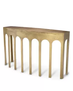 Gardini Vintage Brass Console Table