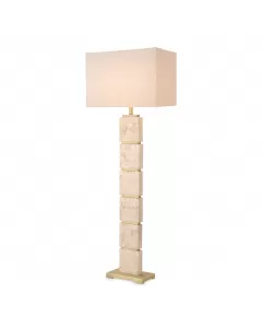 Newton Travertine Floor Lamp