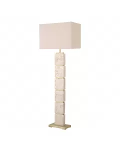 Newton Travertine Floor Lamp