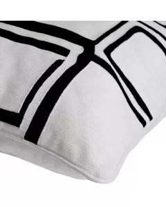 Ribeira White and Black Cushion