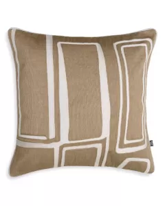 Ribeira White and Beige Cushion