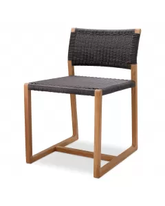 Griffin Black Weave Indoor/Outdoor Dining Chair