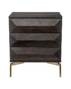 Denver Mocha Oak Bedside Table