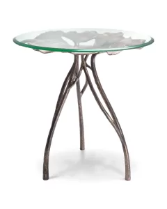 Poseidon Vintage Brass Side Table