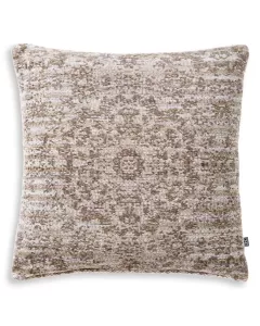 Serene Silver and Brown Cushion