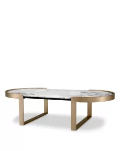 Fabio Brushed Brass Coffee Table 