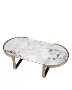 Fabio Brushed Brass Coffee Table 