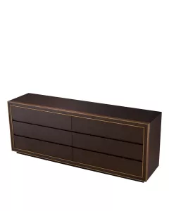 Camelot Brown Oak Large Dresser 