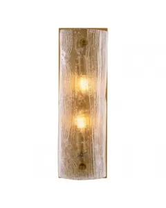 Lagos Antique Brass & Handmade Glass Wall Lamp 