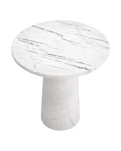 Terry White Marble Side Table