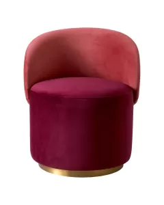 Greer Low Savona Bordeaux Red Dining Chair 