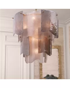 Asinara Small Smoked Glass Chandelier